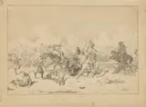 Episodio storico della Battaglia di Centa by Pittore Orientalista Del Xix Secolo, sold Jun 2021