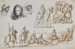 Domenico Paghini, Studi di personaggi