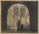 Giovanni Migliara, Paesaggio con figura