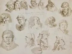 Domenico Paghini, Studio di teste e nudi maschili