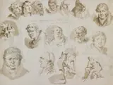 Domenico Paghini, Studio di teste e nudi maschili