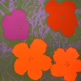 Flowers by Andy Warhol, 1970, Serigrafie auf festem Papier, sold Mar 2021
