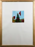 Senza titolo by Mario Schifano, 1974, mixed media on paper, sold Mar 2021