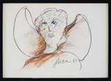 Senza titolo by Tano Festa, 1983, pastelli on paper, sold Mar 2021