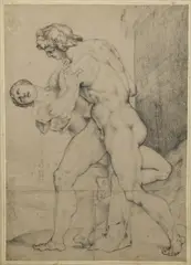 Bartholomeus Spranger, Attribuito a. Ratto della Sabina