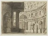 Alessandro Sanquirico, Due mezze scenografie teatrali classiche