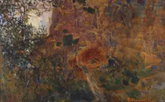 Plinio Nomellini, Scena campestre, contadina con gerla