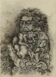 Antonio Stagnoli, Abbraccio col cane