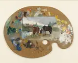 Carlo Cherubini, Paesaggio su tavolozza