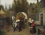 Auguste Corkole, La partenza della carrozza