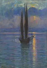 La malinconia di una vela by Angelo Dall'Oca Bianca, sold Dec 2020