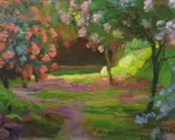 Amedeo Bocchi, Paesaggio fiorito