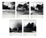 Michele Zaza, Cartella composta da n.5 fotografie. Simulazione d'incendio