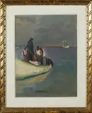 (guglielmo Sansoni) Tato, Marina con pescatori