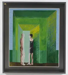 Mario Rossello, Figure in un paesaggio