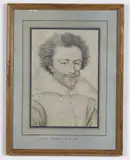 Incisore Del Xix Secolo, Ritratto del Duc de Guise, print (other)