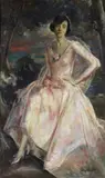 Luigi Locatelli, Ritratto di donna in un paesaggio