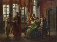 Ludovico Raymond, Scena d'interno con personaggi