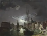 Ippolito Caffi, Notturno veneziano in Canal Grande