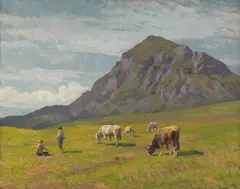 Alberto Zardo, Paesaggio con armenti