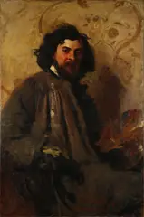 Cesare Tallone, Ritratto del pittore Carlo Ferrari