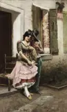 Egisto Lancerotto, Il corteggiamento