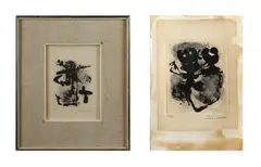 Giuseppe Santomaso, Lotto composto da n.2 fogli. Senza titolo, print (other)