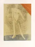 Sandro Chia, Senza titolo, mixed media on card