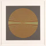 Alberto Biasi, Progetto S3, interferenza rosso e giallo su sfondo grigio