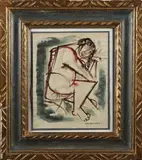 Figura by Giuseppe Migneco, sold Jan 2020