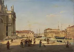 Frans Vervloet, Veduta di Venezia, Chiesa della Salute