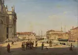 Frans Vervloet, Veduta di Venezia, Chiesa della Salute