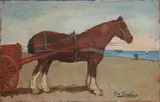 Giovanni Bartolena, Cavallo da tiro sul mare