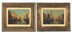 Antoine Bouvard, Coppia di vedute di Venezia