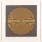 Alberto Biasi, Progetto S3, interferenza rosso e giallo su sfondo grigio
