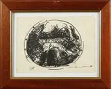 Studio per piatto commemorativo by Pietro Annigoni, sold Dec 2019
