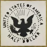 Half dollar (Antipittura) by Franco Angeli, sold Dec 2019