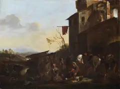 Jan Miel, La bottega del maniscalco