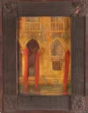 Vittorio Zecchin, Particolare della facciata della Ca' D'oro dopo il restauro Franchetti