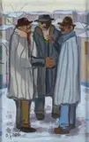 Ottorino Garosio, Personaggi in un paesaggio innevato