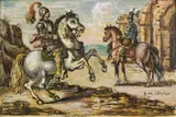 Cavalli e cavalieri by Giorgio de Chirico, sold Apr 2019