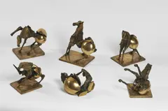 Nag Arnoldi, I Cavalli di Nag Arnoldi (collezione completa di 6 pezzi), sculpture