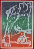 Le delire du coutrier-bleu, rouge, vert by Joan Miró, print (other), sold Feb 2019