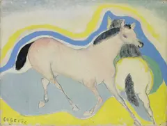 Due cavalli by Giuseppe Cesetti, sold Feb 2019