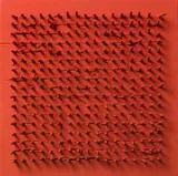 Bernard Aubertin, Tableau Clous, 1970, oil and chiodi on panel