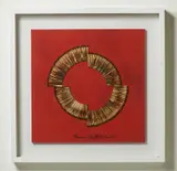 Bernard Aubertin, Dessin de feu sur table rouge