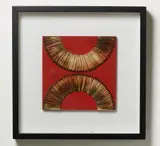 Bernard Aubertin, Dessin de feu sur table rouge