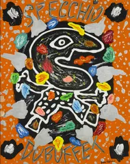 Specchio Dubuffet by Bruno Donzelli, sold Feb 2019