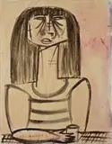 Figura by Giuseppe Migneco, sold Dec 2018