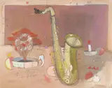 Luca Giovagnoli, Natura morta con sax